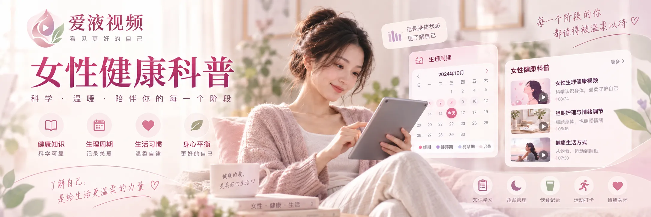 女性健康入门专题视觉